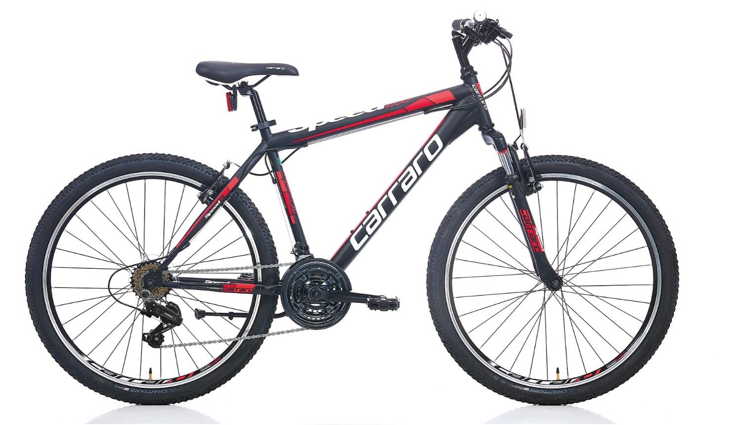 Carraro Speed 240 24" Jant 36 Cm Kadro 21 Vites V Fren Erkek Çocuk Dağ Bisikleti Siyah Kırmızı