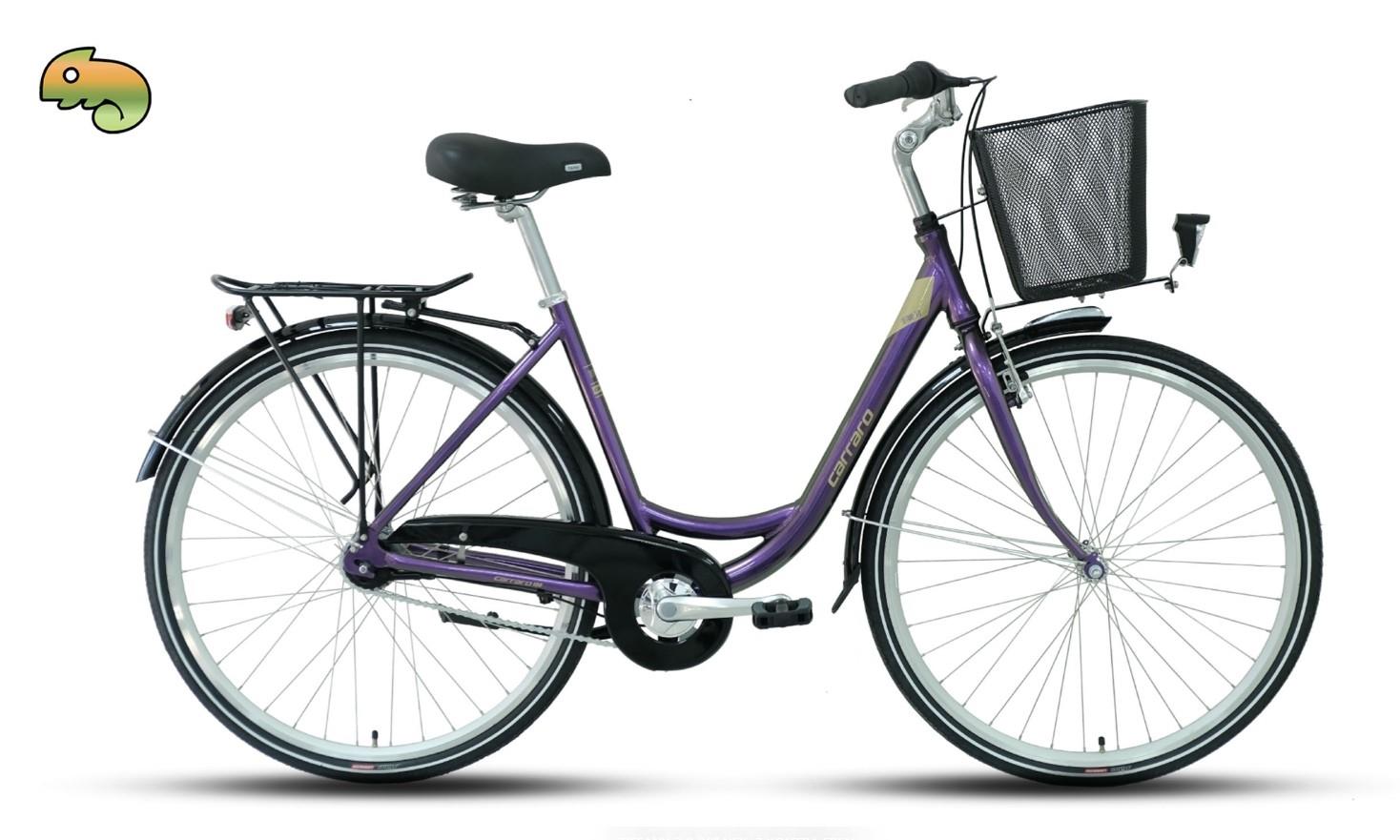Carraro Tiffany 7.0 28"Jant 50 Cm 7 Vites Kontra Fren Şehir Bisikleti Yeşil Mor(Bukalemun)