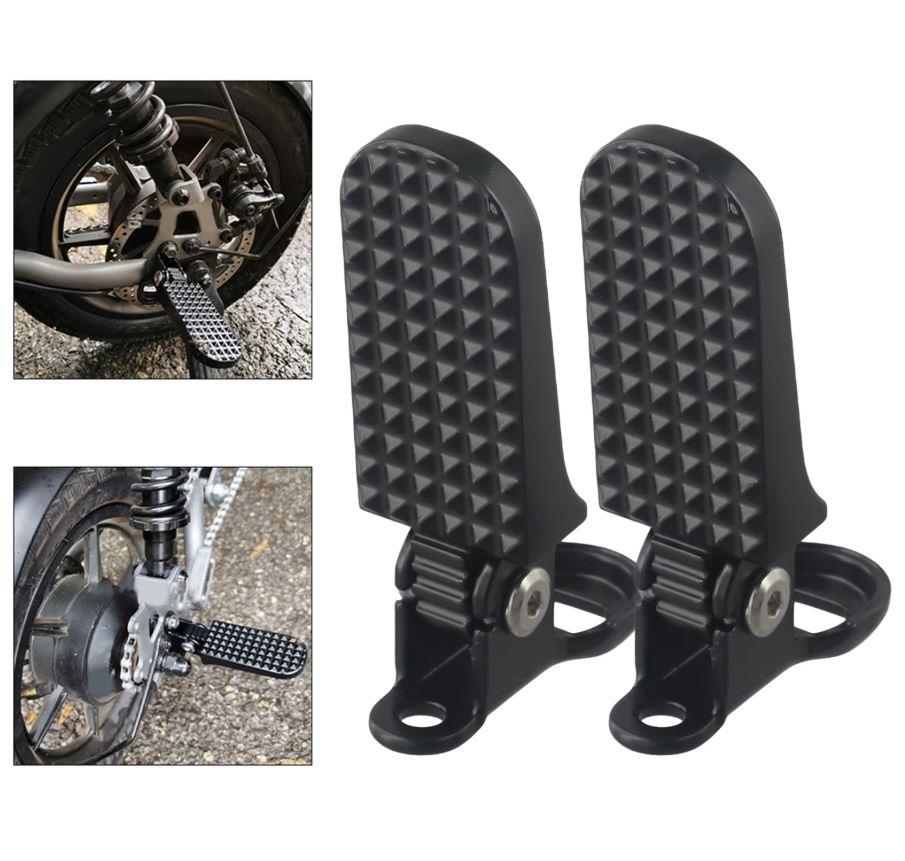 E-Bike Bisiklet Katlanabilir Arka Basamak (AYAKLIK) Mile Bağlanan Bisiklet Peg Siyah Basamak