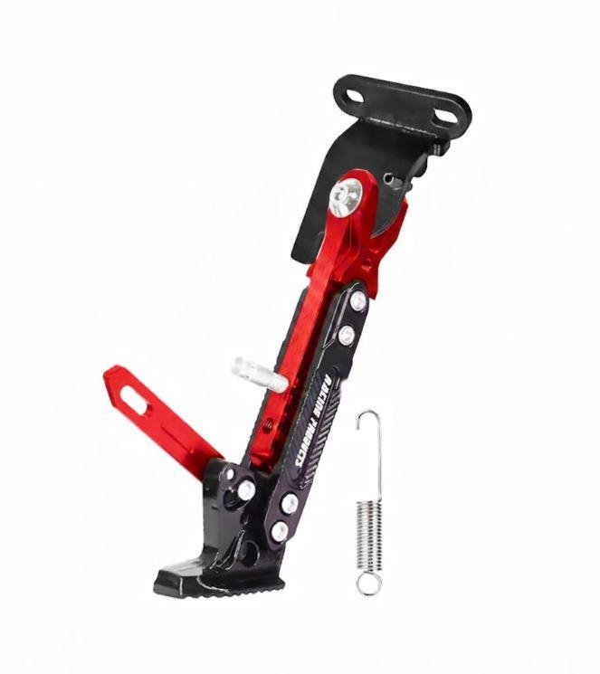 Elektirikli Scooter Park Ayağı 10 inç, Ayarlı, Robot,Kırmızı Alüminyum Kırmızı Renk Park Ayağı