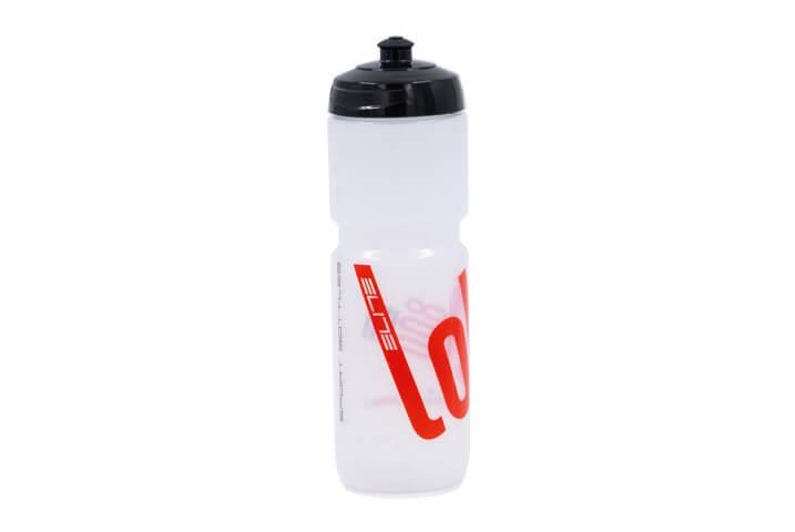 Elite Süper Loli Bisiklet Matarası Şeffaf - Suluk 800 Ml Performance + Bisiklet Matarası Kafesi
