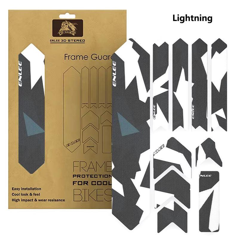 ENLEE Kadro Koruma Etiket Seti Darbelere Aşınmalara Karşı Korur Lightning Camo Tasarım Beyaz Renk