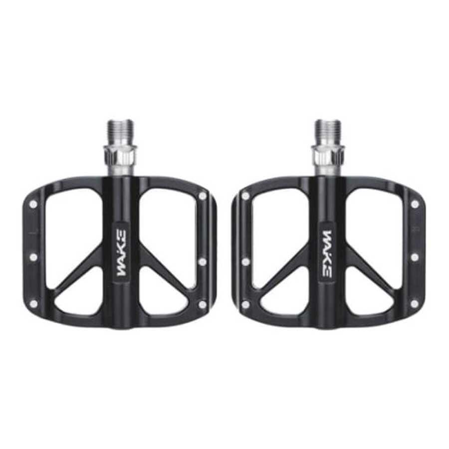 Wake Aluminyum Rulmanlı MTB BMX Pedal CR-MO Mil 95 x 74 x 18 mm 315 Gram Siyah