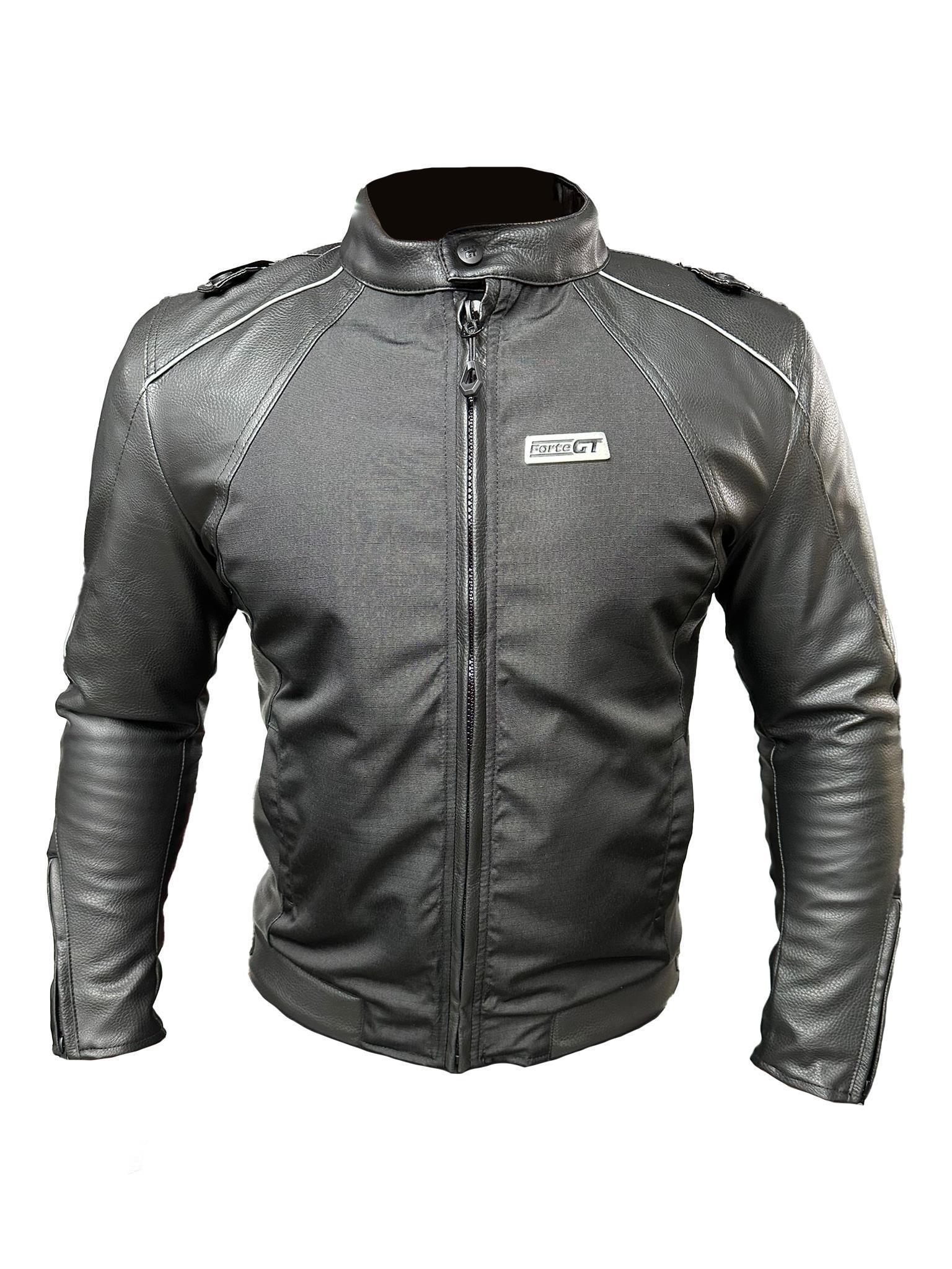 Forte Gt 1063 Zeugma Deri Full Koruma Mevsimlik Motosiklet Montu XL Beden Siyah