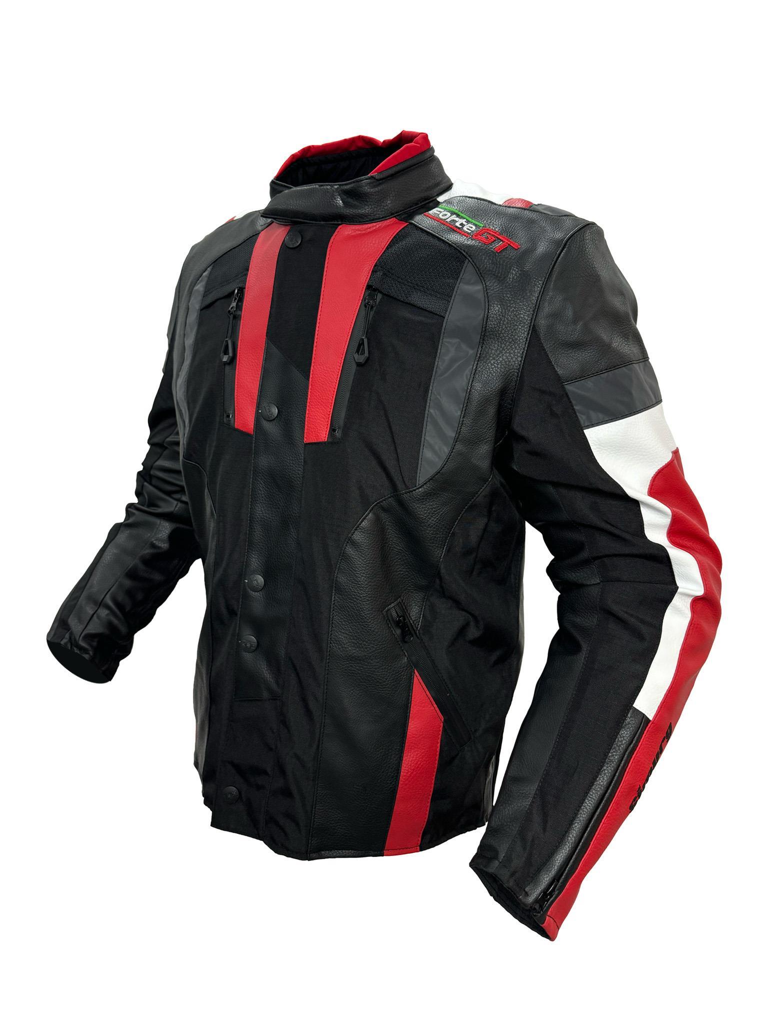 Forte Gt 2001077 Simurg Deri Full Koruma Mevsimlik Motosiklet Montu XL Beden Siyah