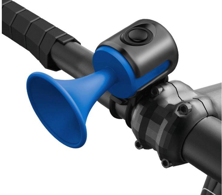 Forte Gt 2121 Yüksek Sesli Elektronik 120 Db Su Gerçirmez Pilli Bisiklet Kornası Mavi