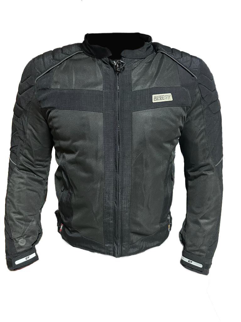 Forte Gt 2001057 Dark Night Yazlık Mont 3 Kademeli Korumalı Motosiklet Montu 2XL Beden Siyah