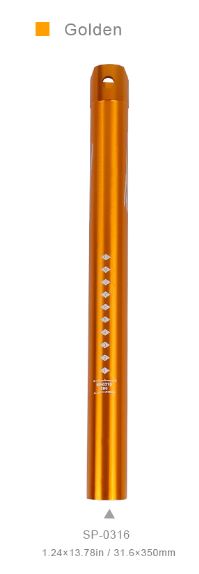 GUB Sele Borusu Gold Renk 31.6 mm 350 mm Uzunluk