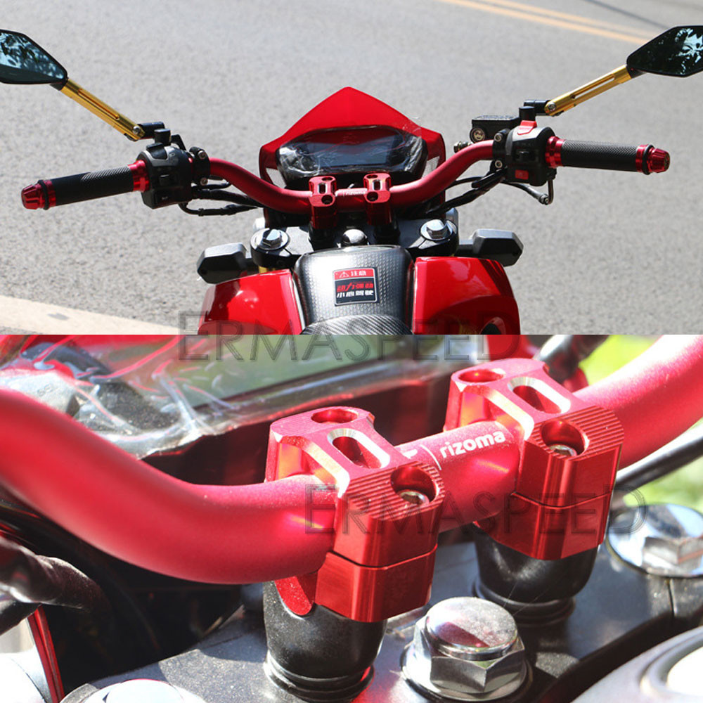 Honda MSX125 KTM Duke 390 CNC Motor Gidon Tutucu Kırmızı 28 mm