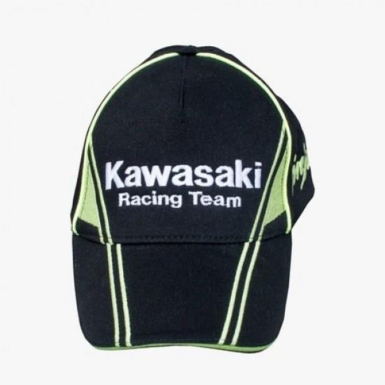 Kawasaki Gsxr Motosiklet Şapka Siyah Yeşil Yazlık Şapka