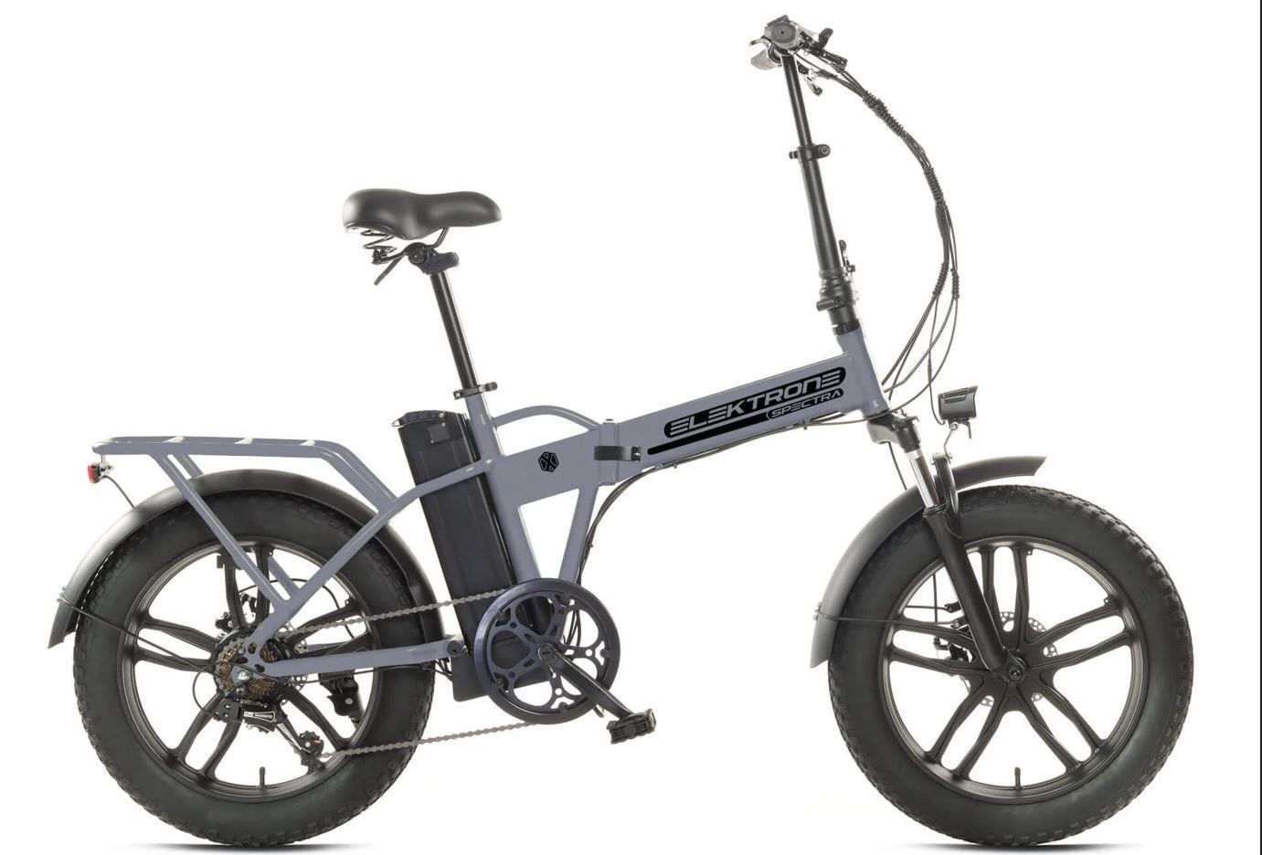 Kron Elektron Spectra 20 Jant Katlanabilir 36 Volt 10.4 Ah Elektrikli Fatbike Bisiklet Nardo Gri