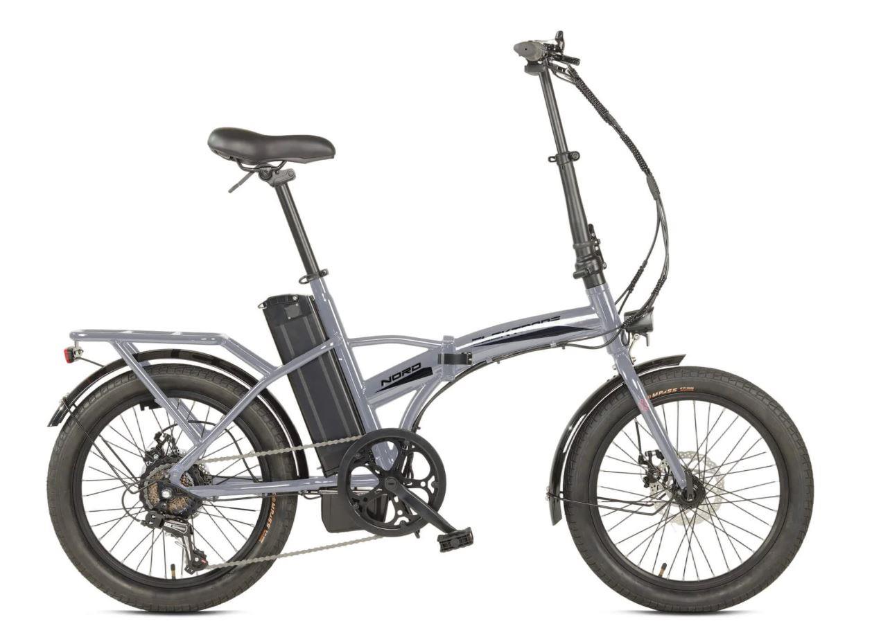 Kron Elektrone Nord 20 Jant E-Bike 36Volt 10,4 ah 7Vites Elektrikli Katlanır Bisiklet Nardo Gri