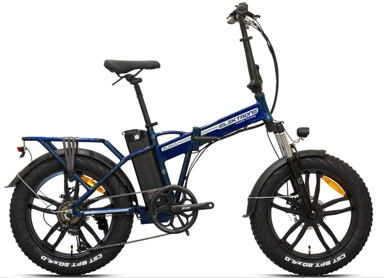 Kron Elektrone Zuma 20 Jant Hidrolik Fren Katlanabilir 36 V 350 Watt Elektrikli Bisiklet Lacivert