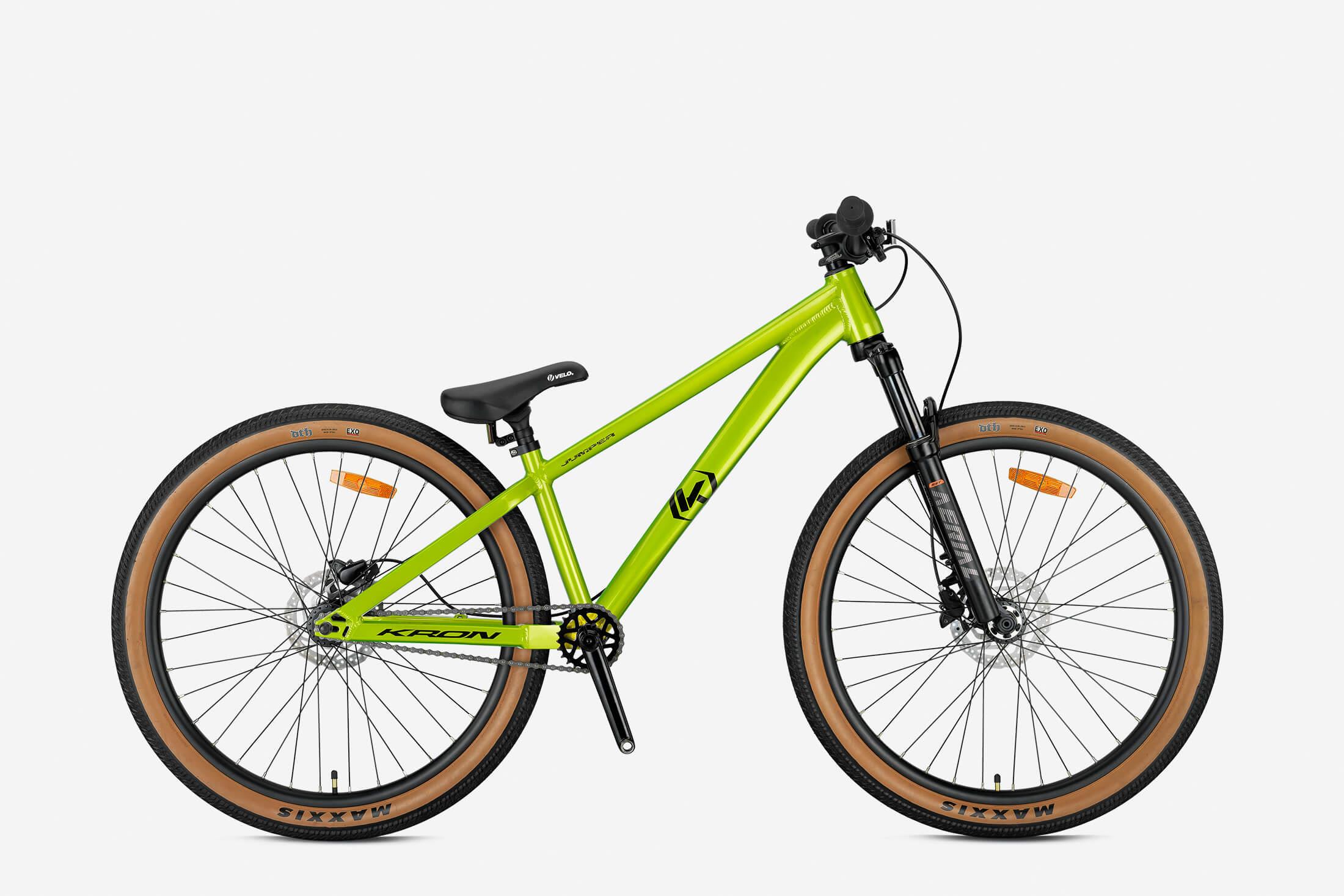 Kron Jumper Dirty Jump 26" Jant Single Speed Freeride Dirt Jump Akrobasi Bisikleti Elektrik Sarı