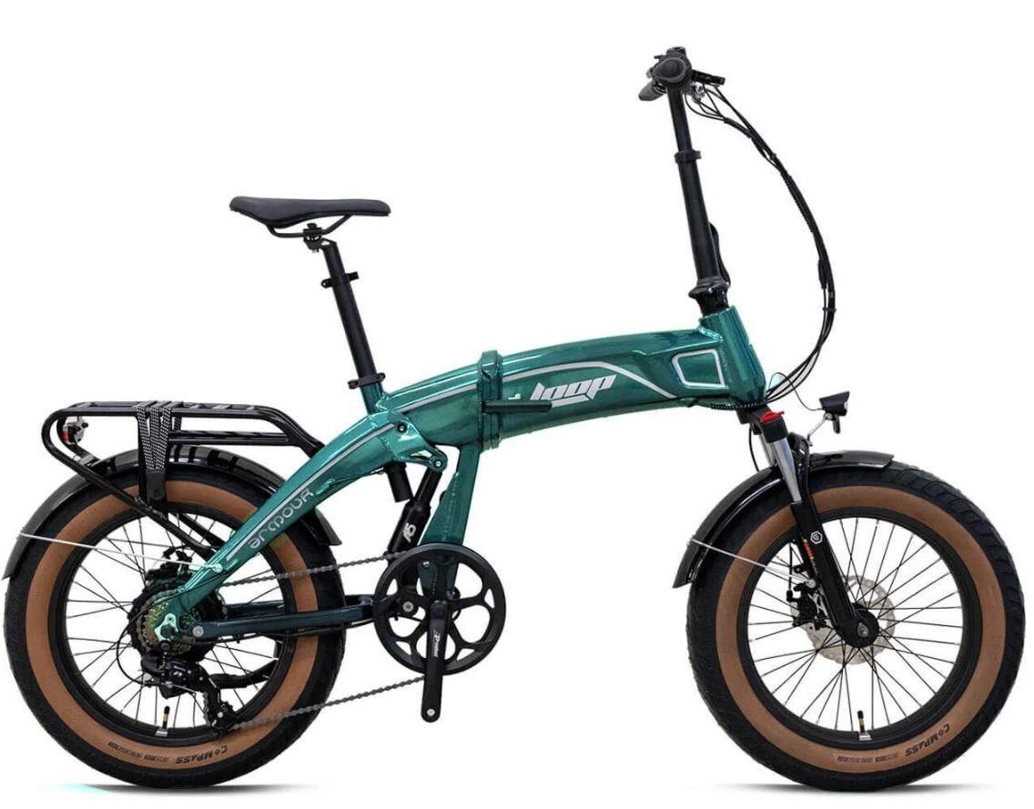 Kron Loop Armour 20" Jant Fat Bike Elektrikli Katlanır Bisiklet 36V-14,5Ah Hidrolik Fren Yeşil