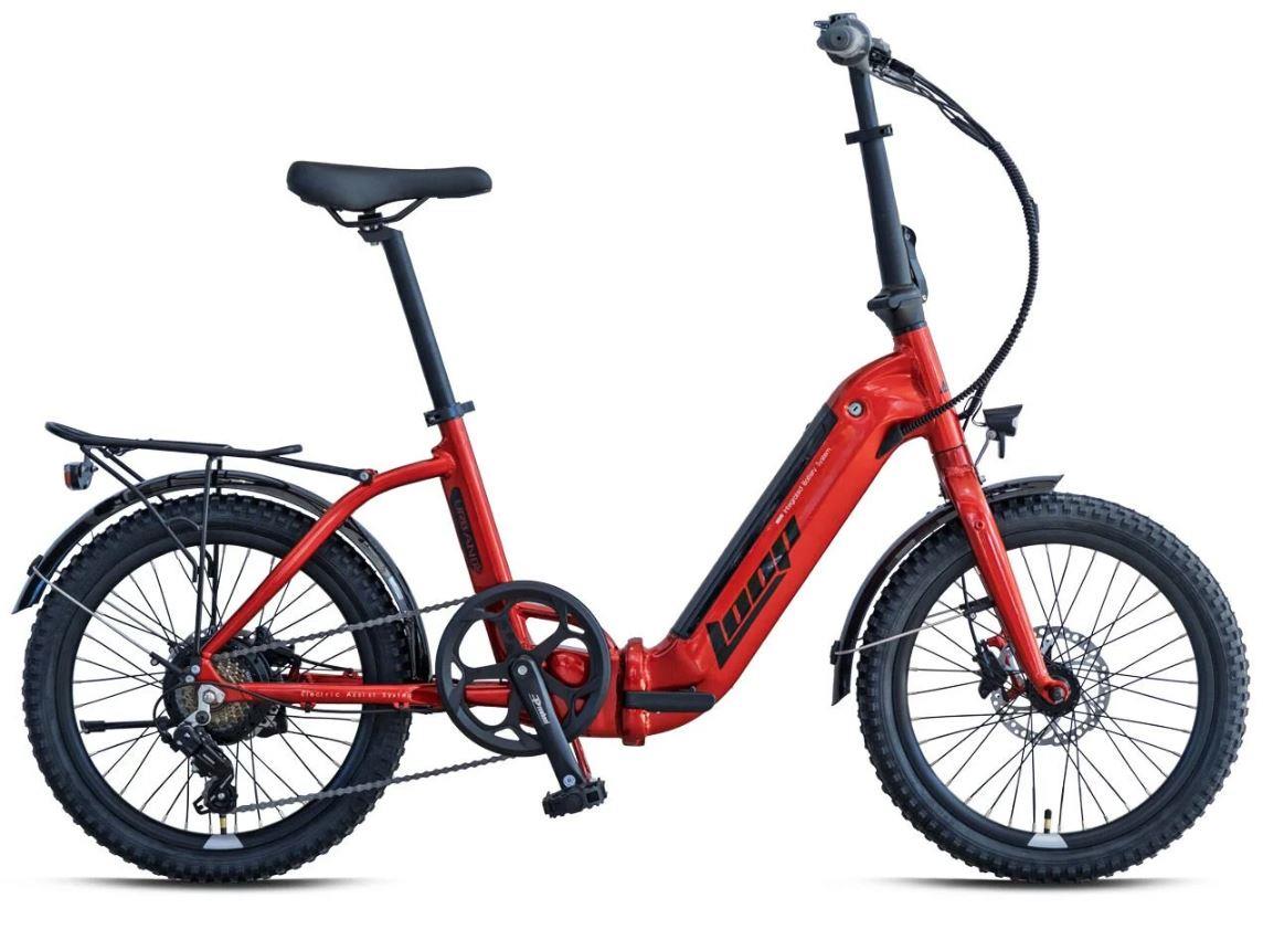 Kron Loop Urban 20" Jant E-Bike 7 Vites Hidrolik Fren Elektrikli Katlanır Bisiklet Kırmızı