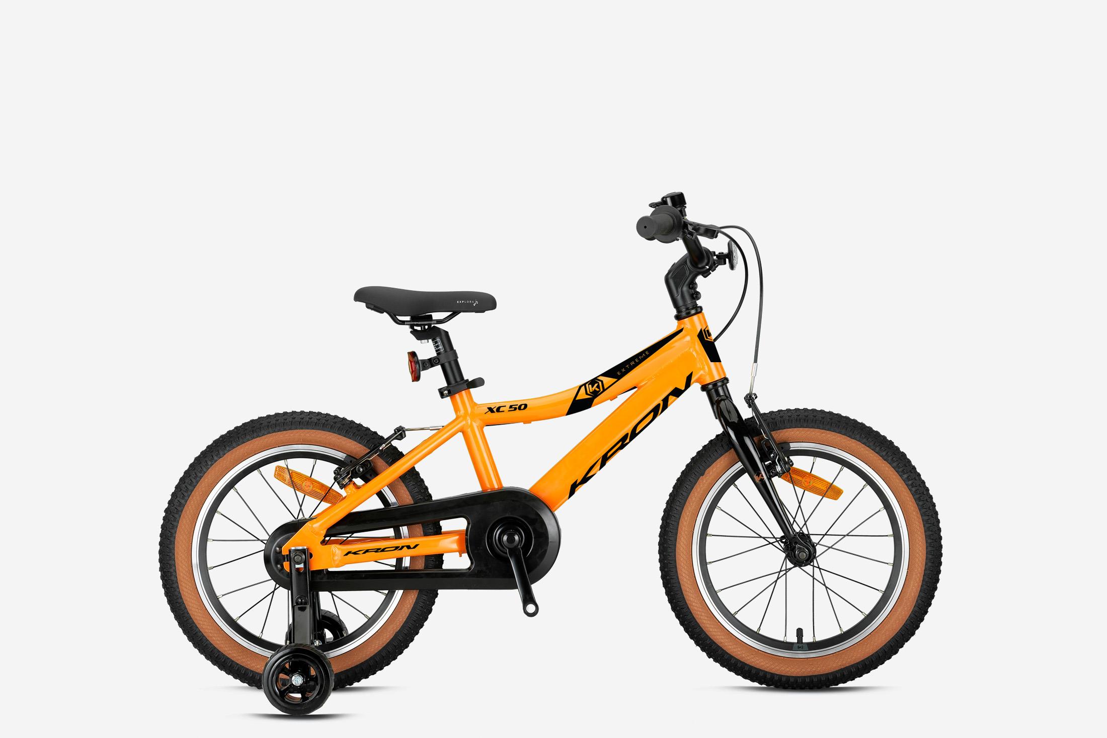 Kron XC 50 20 Jant V-Fren Alüminyum Kadro Denge Tekerlekli Çocuk Bisikleti Turuncu-Siyah