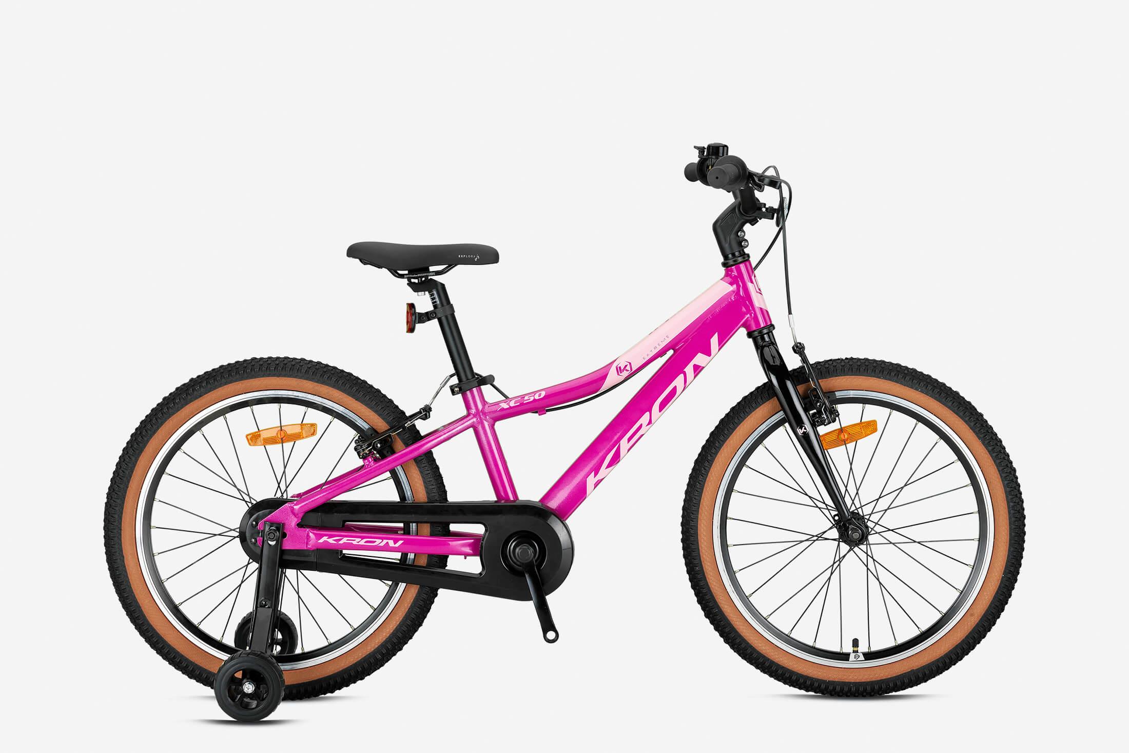 Kron XC 50 16 Jant V-Fren Alüminyum Kadro Denge Tekerlekli Çocuk Bisikleti Pembe - Toz Pembe