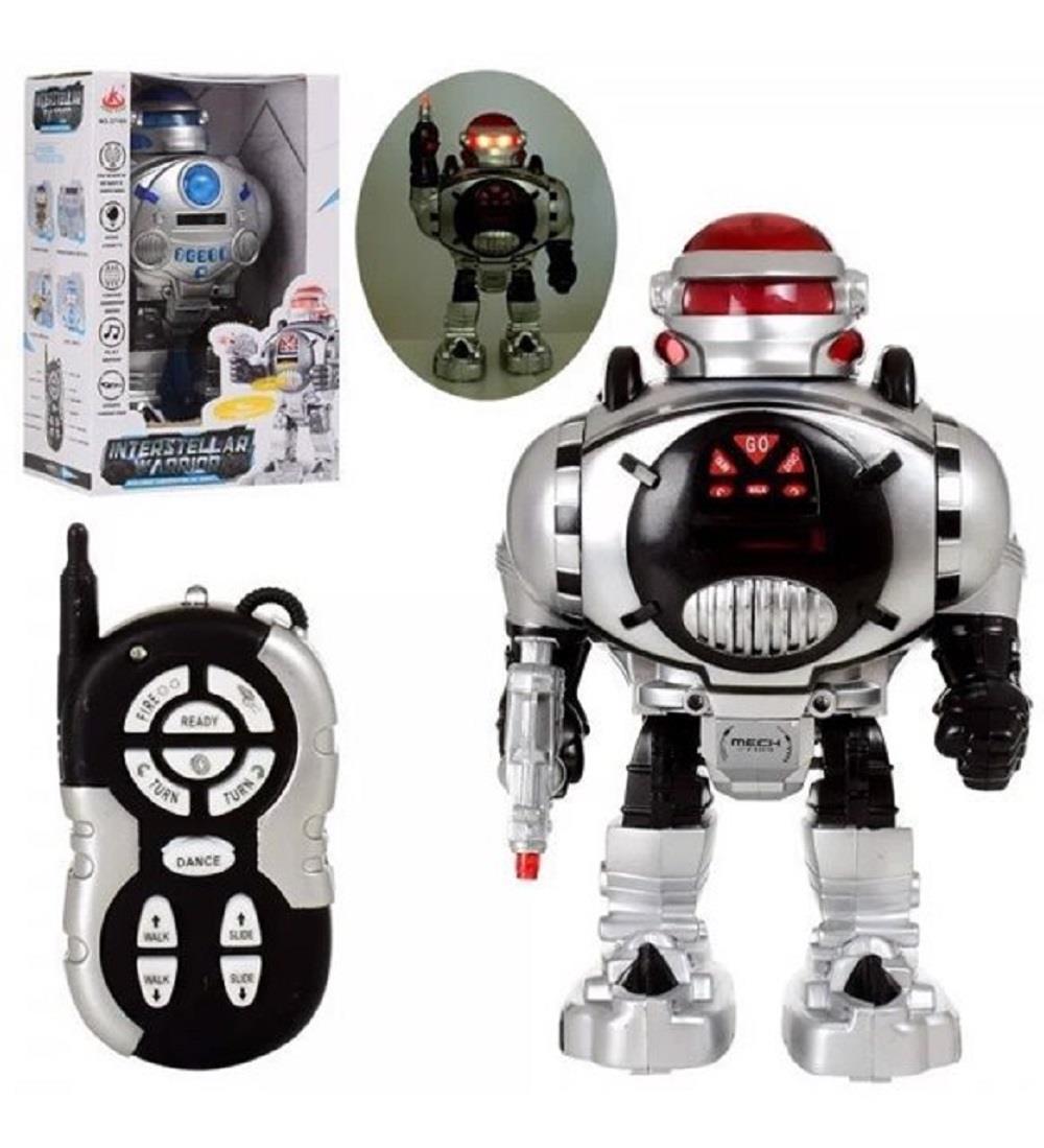 Interstellar Warrior Sesli Kutulu Kumandalı Disk Atan Robot