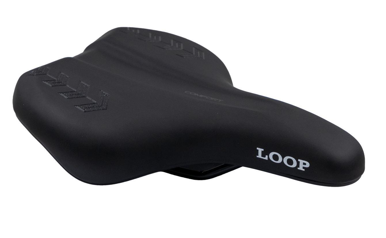 LOOP ZY-9307-A Sele 260x175mm 450gr Yetişkin Mtb Geniş Bisiklet Selesi 24-26-29 Jant Uyumlu Siyah