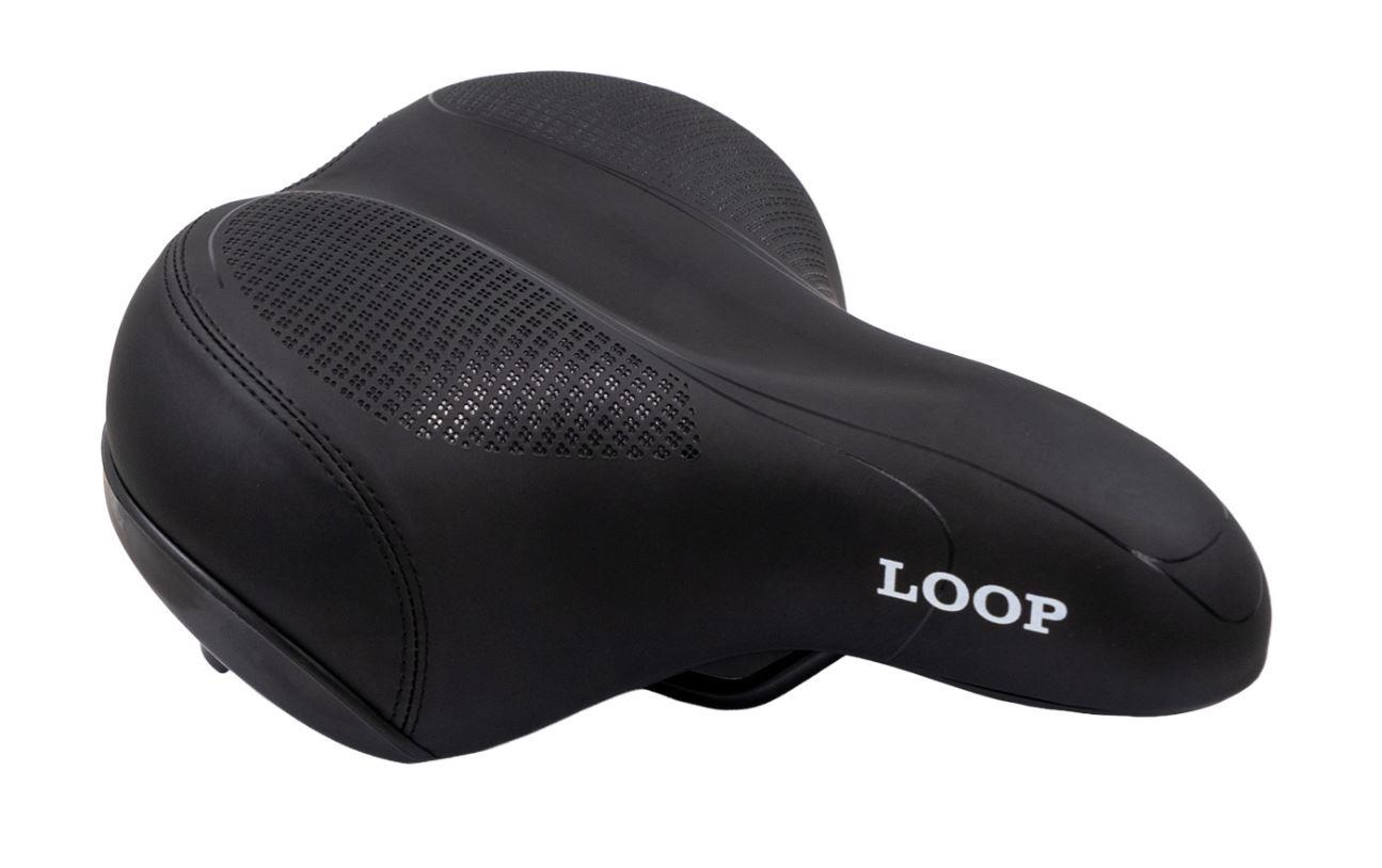 LOOP ZY-9357-A Sele 255x205mm 610gr Yetişkin Mtb Geniş Bisiklet Selesi 24-26-29 Jant Uyumlu Siyah