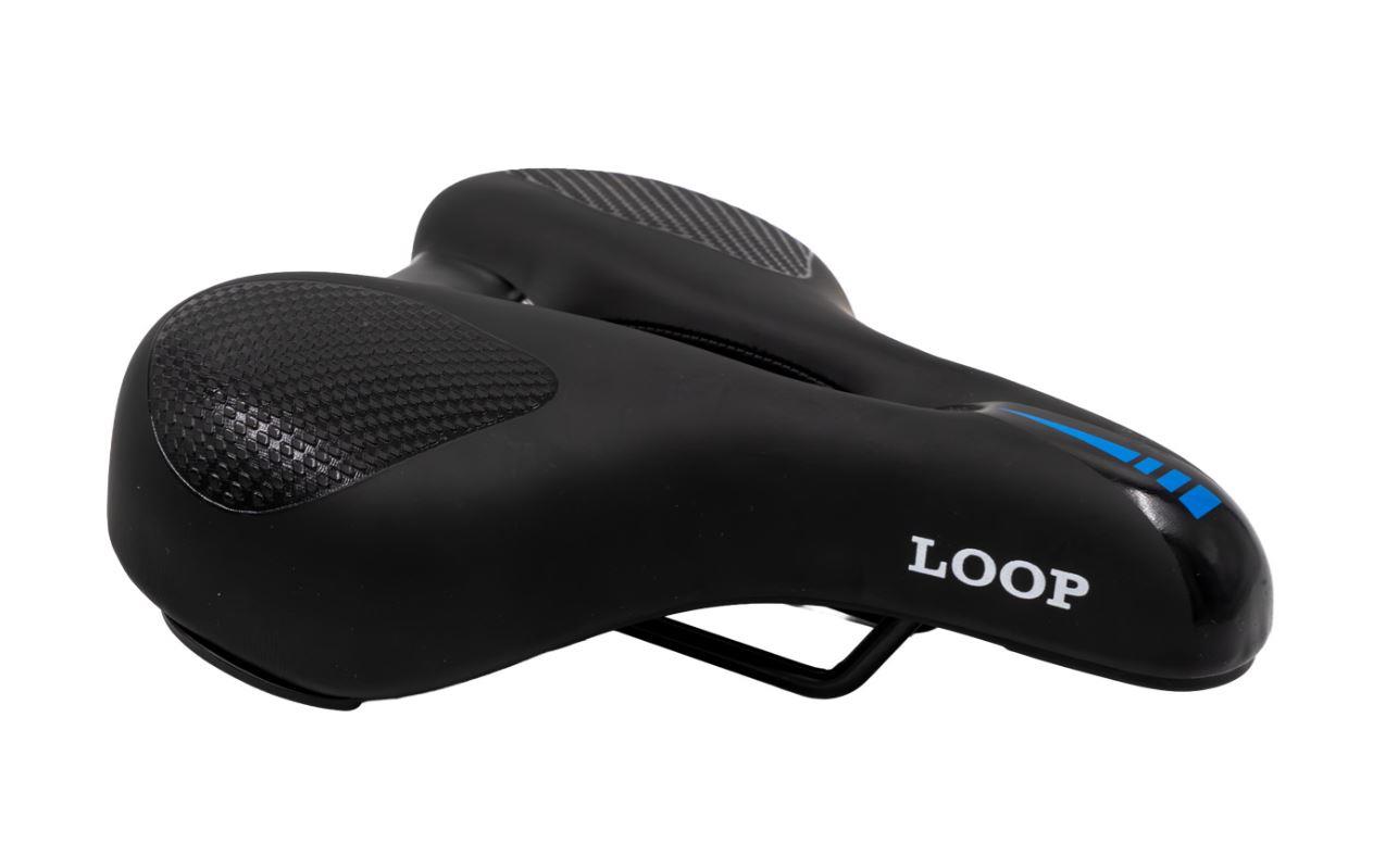 LOOP ZY-9347-B Sele 245x190mm 640gr Yetişkin Mtb Geniş Bisiklet Selesi 24-26-29 Jant Uyumlu Siyah