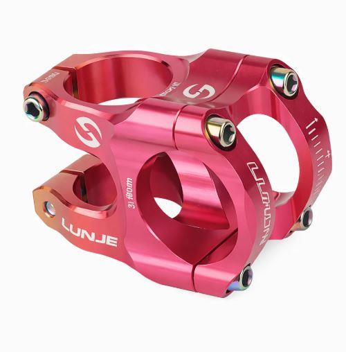 Lunje Alüminyum 31,8mm Mtb Freeride Gidon Boğazı Bisiklet Gidon Boğazı Pink Gold Çift Renk Boğaz