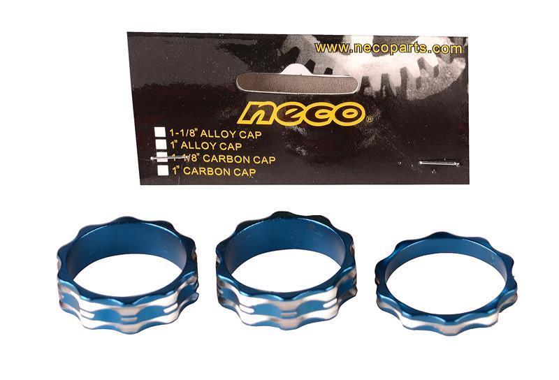 Neco Bisiklet Boğaz Altı Bilezik 1-1/8 (Spacer-R) 28.6 Mavi Gidon Spacer Seti 3'lü