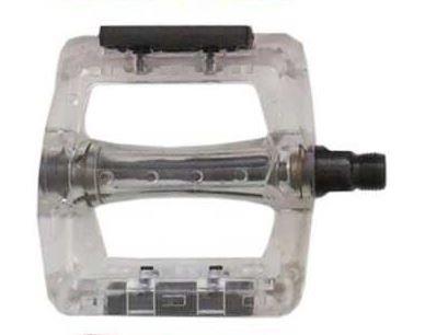 NECO WP601 Geniş MTB BMX Platform Pedal 110 x 100 mm 415 Gram Transparan Şeffaf