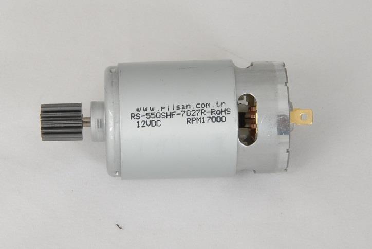 Orjinal 12 Volt Motor Dişlili Akülü Araba Motoru 12v 17000rpm