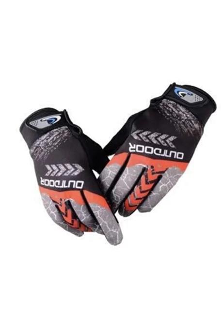 Outdoor Mtb Mevsimlik Tam Parmak Bisiklet Eldiveni Large Rüzgar Geçirmez Eldiven