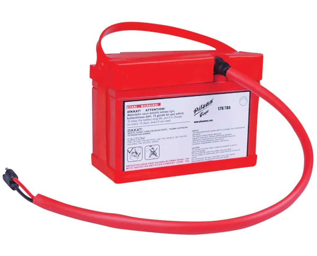 Pilsan 12 Volt 7 Amper Akülü Araba Aküsü 12 v 7 A Orjinal Pilsan Akü