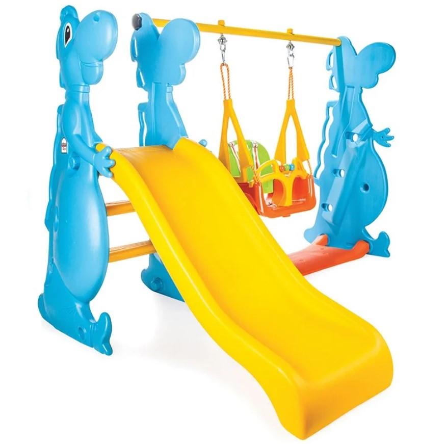 Pilsan DİNO Salıncak ve Kaydırak Seti dino kaydırak ve salıncak park seti