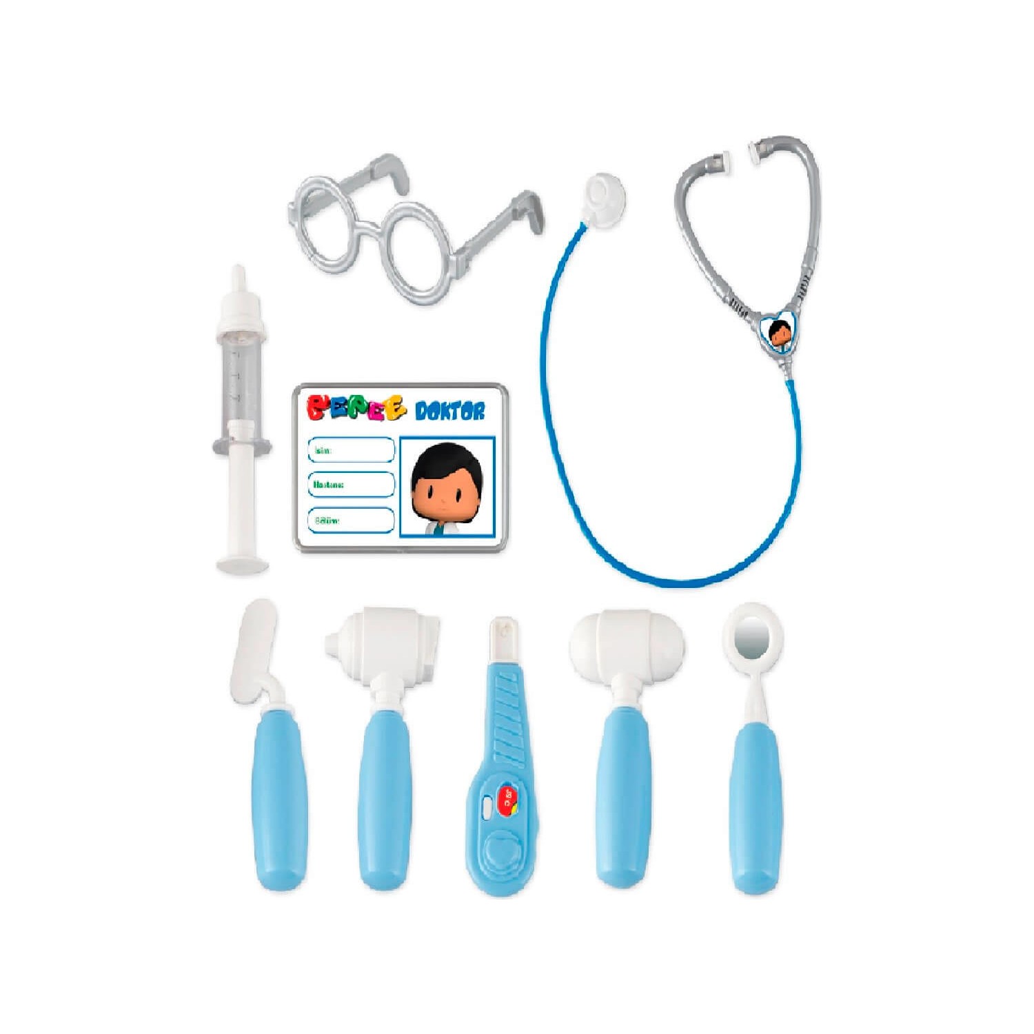 PİLSAN Pepee Doktor Seti LİSANSLI 11 PARÇA DOKTOR SETİ ÇANTALI