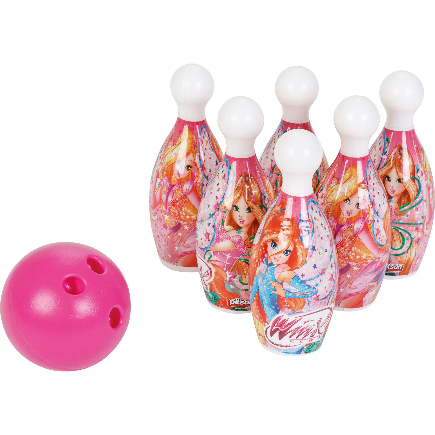 PİLSAN Winx Midi Bowling 6 LABUTLU LİSANSLI BOVLİNG SETİ