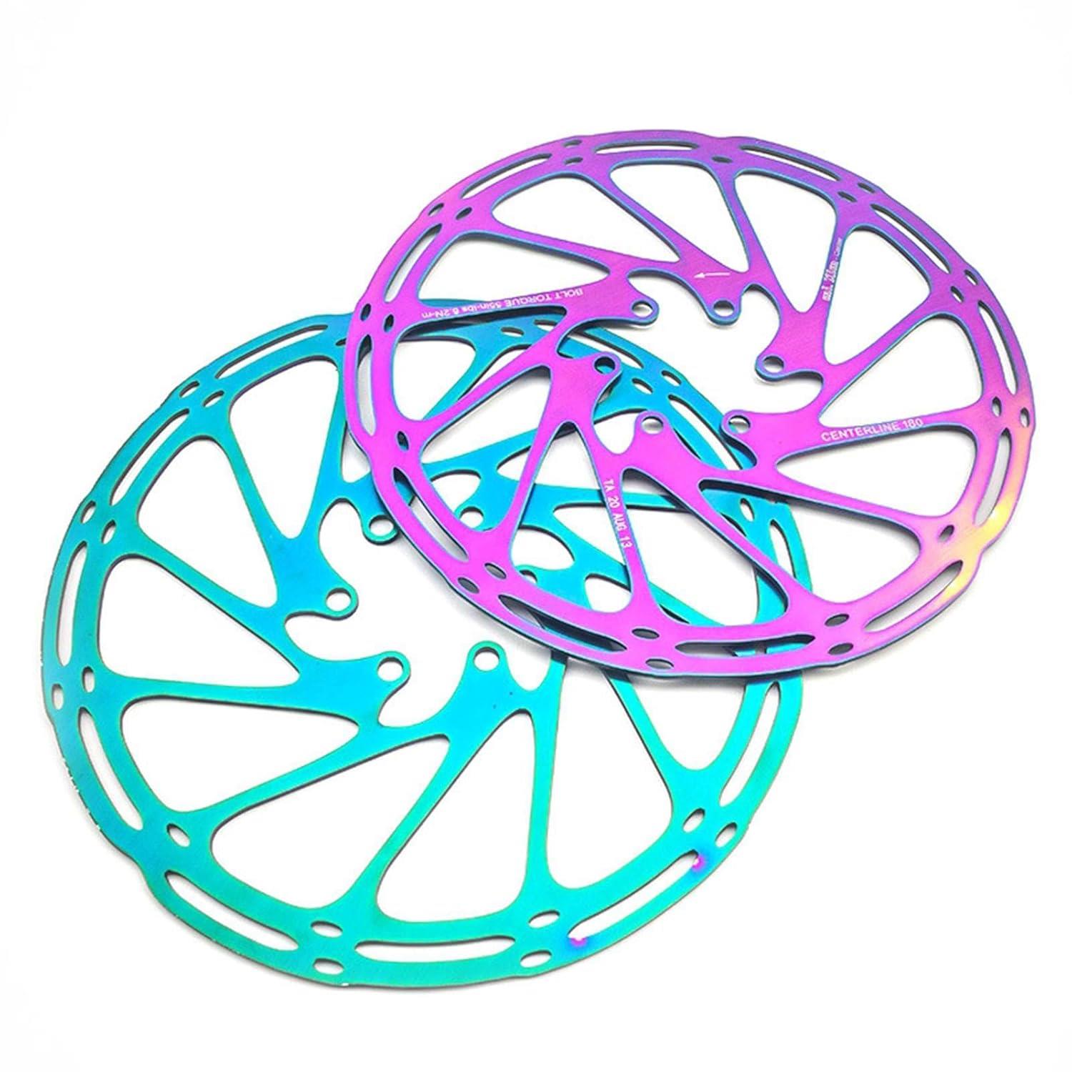 160 mm Bukalemun Rotor Bisiklet Disk Fren Rotoru 160mm 6 Vida MTB Ultra Hafif Rainbow Rotor