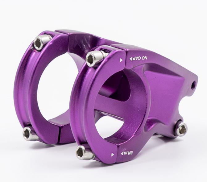 Raptor Alüminyum AS-352 35 mm Riser Mtb Bisiklet Gidon Boğazı Mor Renk Gidon Boğazı