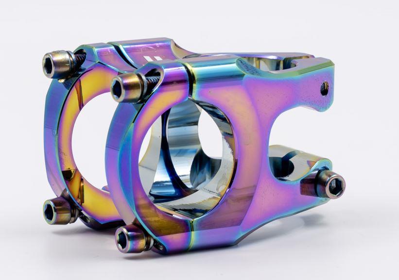Raptor AS-07 Alüminyum Gidon Boğazı 31,8 mm Bisiklet Gidon Boğazı Oil Slick Rainbow Gidon Boğaz