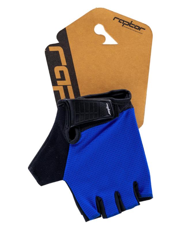 Raptor Bisiklet Eldiveni EVO Kısa Parmak Bisiklet Eldiveni Foam Pad Midnight Blue S Beden Mavi