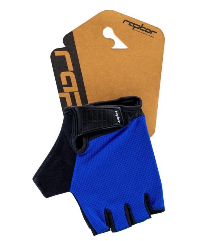 Raptor Bisiklet Eldiveni EVO Kısa Parmak Bisiklet Eldiveni Foam Pad Midnight Blue XL Beden Mavi