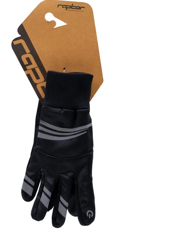 Raptor Bisiklet Eldiveni Force Uzun Parmak Bisiklet Eldiveni Touch Pro Phantom Black Siyah L Beden
