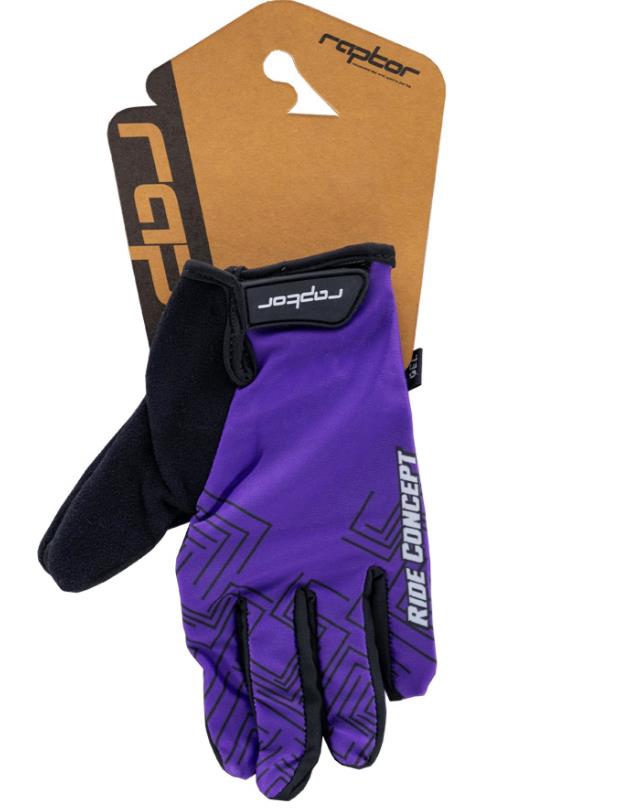 Raptor Bisiklet Eldiveni Matrıx Uzun Parmak Bisiklet Eldiveni Comfort Jel Cyber Purple L Beden Mor