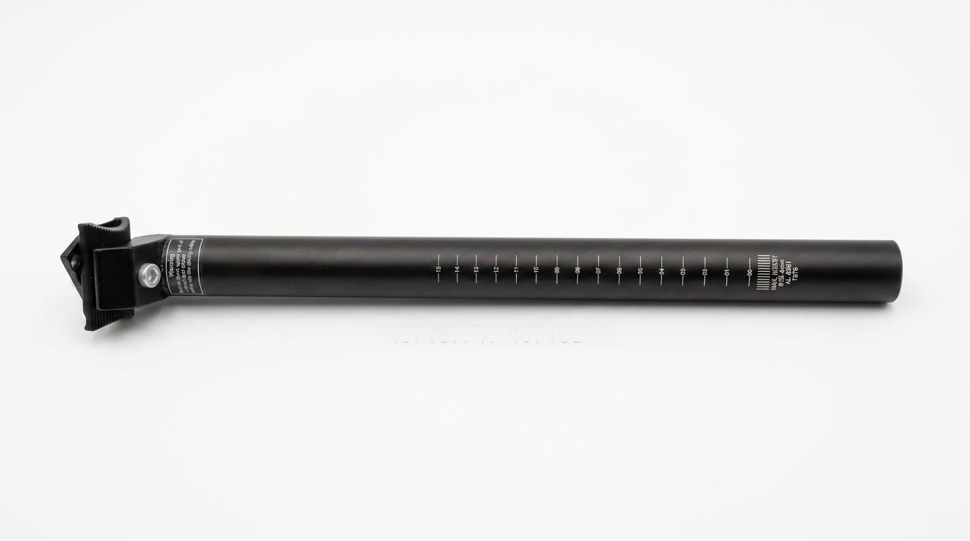 Vona Bisiklet Sele Borusu Demiri 27.2x400 mm Siyah Bisiklet Sele Borusu Mat Siyah Koltuk Borusu