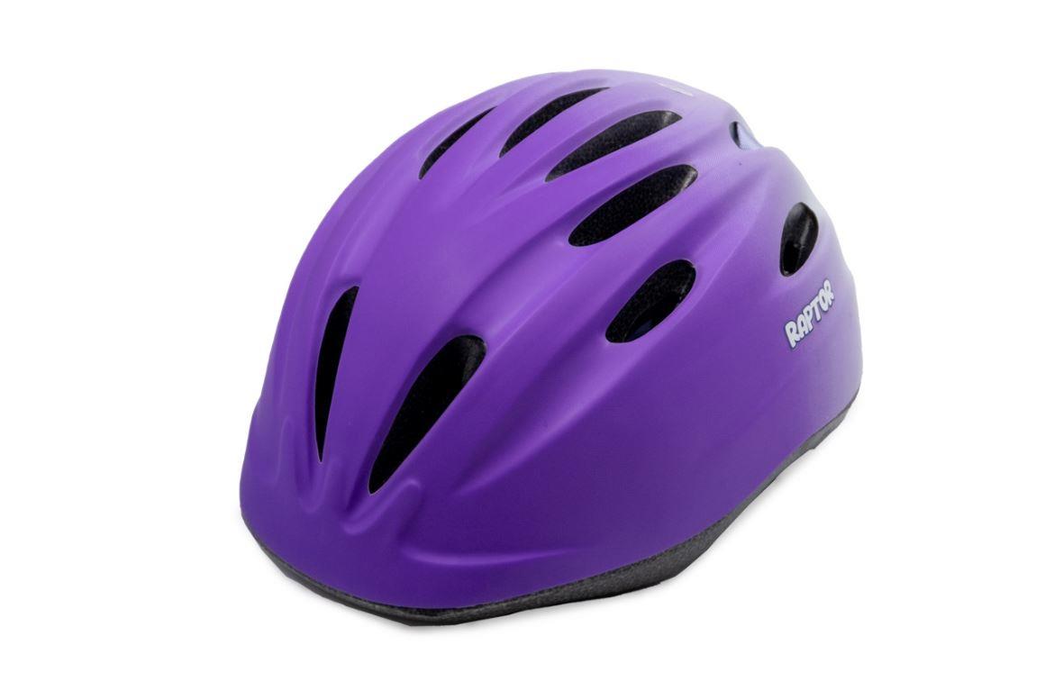 Raptor Çocuk Bisiklet Kaskı HB63 MTB Bisiklet Kaskı Mor Violet Bisiklet Scooter Kaskı M Beden