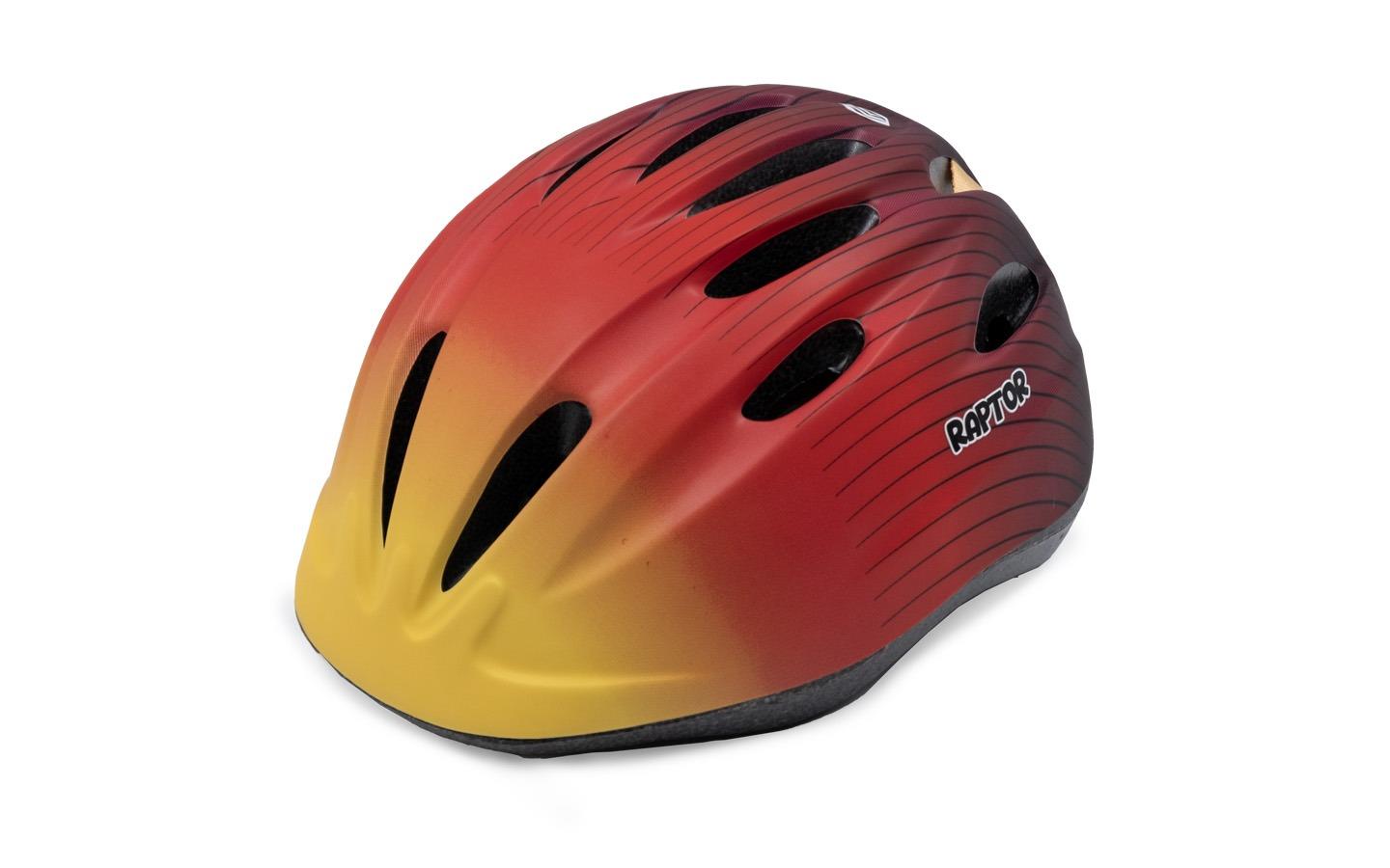 Raptor Çocuk Bisiklet Kaskı HB63 MTB Bisiklet Kaskı Turuncu Renk Sunset Bisiklet Scooter Kaskı M Beden