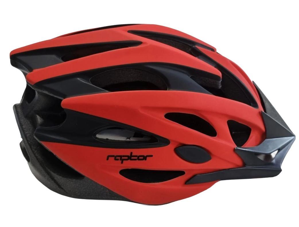 Raptor Kask MV29 Arka Led Lambalı Fileli MTB Bisiklet Kaskı XL Beden Kırmızı