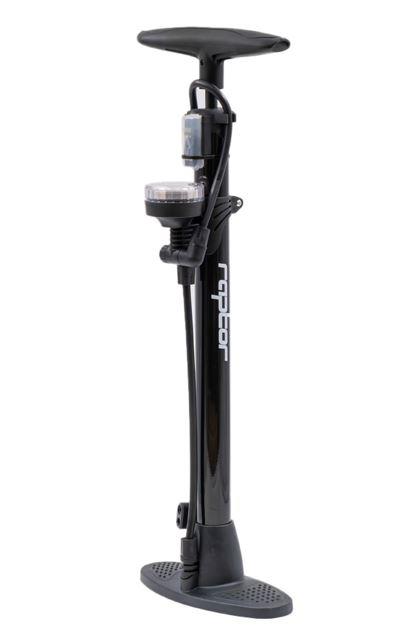 Raptor ZF-809C Analog Göstergeli Standart Ayaklı Pompa Bisiklet Pompası Siyah 160 Psi Ayak Pompası