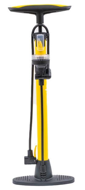 Raptor ZF-809C Analog Göstergeli Standart Ayaklı Pompa Bisiklet Pompası Sarı 160 Psi Ayak Pompası