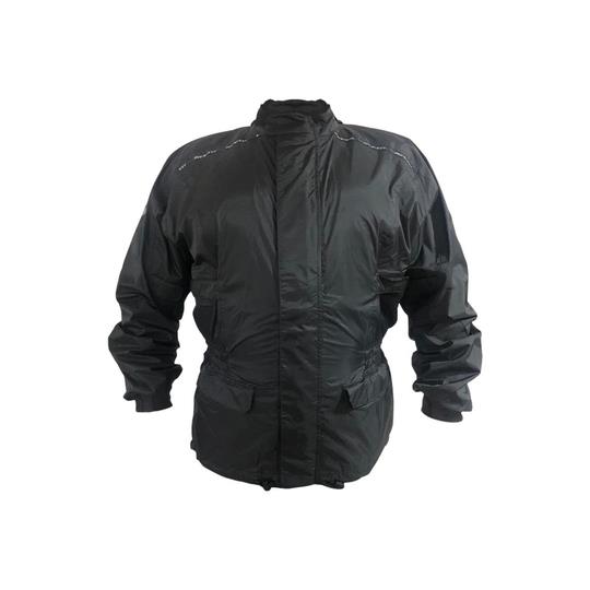 Rev-it Monsoon Ayarlanabilir Bantlı Motosiklet PVC Yağmurluk Cepli Üst XS Beden Siyah Renk