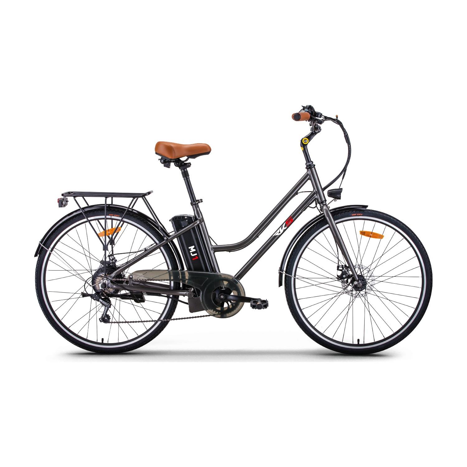 RKS MJ-1 28 Jant 250Watt 36 Volt 10Ah Bataryalı Elektrikli Şehir Bisikleti Siyah